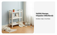 Multifunctional Multi-Tier Standing Shelf Simple Design Storage Rack Open Display Shelving Unit Space-Saving for Students, Homeowners, Renters, Living Room, Bedroom, Kitchen, Bathroom