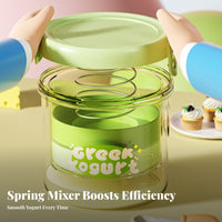 Food-Grade Material Greek Yogurt Strainer Reusable Yogurt Filter Container Easy to Clean Whey Filtering Jar Large Capacity for Health Enthusiasts, Home Cooks, Meal Prep