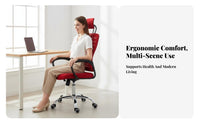 Height Adjustable Ergonomic Mesh Computer Chair Rolling Casters High-Back Mesh Swivel Chair Padded Seat Office Furniture for Students, Executives, Gamers, Conference Room, Workstation