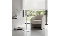 Space-Saving Transparent Round Side Table Easy to Match Home Furniture 7 Mm Thick Top for Reading Corner