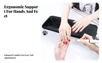 Soft & Comfortable Manicure Hand Rest Easy to Clean Manicure Hand Cushion Ergonomic Design for Manicurists, DIY Enthusiasts, Home Use, Spa