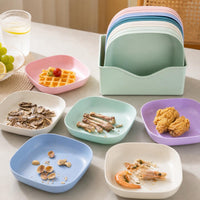 small plates with holder