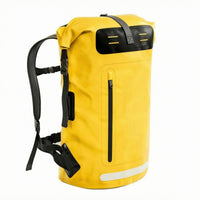 Waterproof Backpack Dry Bag Zippered Pocket Waterproof Backpack Reflective Strip Roll-Sealed Top Bag