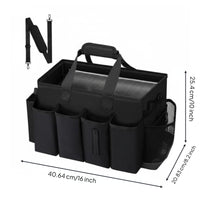 Large Capacity Portable Gardening Tool Bag Multiple Exterior Pockets Housekeeping Tool Bag Heavy Duty for Housekeepers, Gardeners