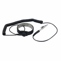 Adjustable Fit ESD Wrist Strap Long-Lasting Anti-Static Wrist Strap Coiled Cord Wired Anti-Static Bracelet for Technicians