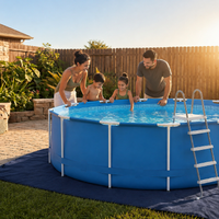 Pool Underlay, Pool Mat, Pool Sheet, Thick Felt Fabric, Garden Pool Protection, Prevents Water Temperature Drop