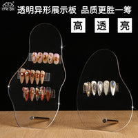 Irregular Clear Acrylic Nail Art Display Board Photography Prop