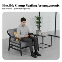 Factory-inspired industrial look Modern Multi-Person Couch Nordic Design Metal Frame Armchair Minimalist Lounge Set firm-density pad for Office Managers, Interior Designers, Reception Area, Lounging, Living Room, Entertaining Guests