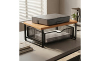 Desktop Printer Stand  Compact Wire Drawer Basket Organizer Unobstructed Front 2 Tier Desk Shelf
