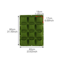 Wall-Mounted Vertical Felt Planter Bag for Seedling Cultivation