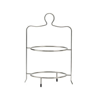 2-Tier Dessert Stand Simple to Clean Cupcake Display 2-Tier Cake Stand Reflective for Cafes