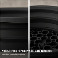 Silicone Cold Facial Bath Bowl Foldable Design Cold Facial Bath Bowl Ribbed Sides Skincare Tool