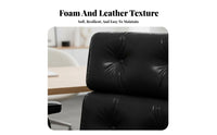 Retro Design Upholstered Swivel Armchair Reclining Backrest Channel-Tufted Swivel Chair Ergonomic Support Home Seating Adjustable Height for Telecommuting Workers, Students, Women, Study Room, Bedroom