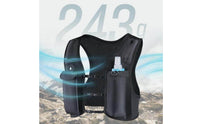 Running Vest with Water Bottle Adjustable Vest with Water Bottle