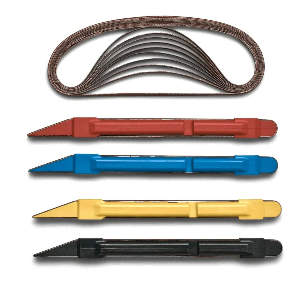 Fret Sanding Pen 4 tones Collection Guitar Fret Dressing Kit Non-Slip Handle