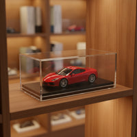 Acrylic Model Car Display Case Transparent Model Car Display Case Acrylic Box with Transparent Base for Desk