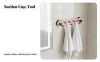 Easy Installation Suction Cup Hook Rack Strong Load-Bearing Drill-Tool-Less Wall Hanger Dopamine Decor for Women, Bathroom, Behind Door