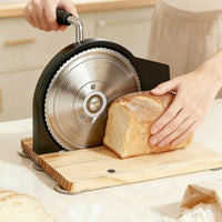 Stainless Steel Serrated Blade Adjustable Thickness Bread Cutter Uniform Cutting Manual Bread Cutter Easy to Operate for Home Bakers, Bakery