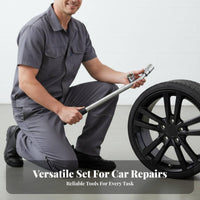 Labor-Saving Telescopic Lug Wrench Portable Telescoping Lug Wrench Easy Storage for Mechanics, DIYers, Roadside Emergency, Auto Shop, Garage
