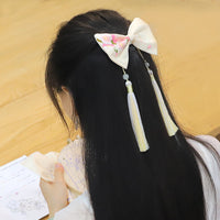 DIY Embroidery Kit for Beginners - Hair Clip with Ancient Style Su Embroidery Ribbon