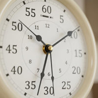 Dual Scale Analog Wall Clock Black Hands Round Wall Clock Large Numerals Room Decoration Central Mount