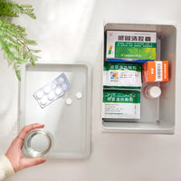 Stackable Plastic Storage Box with Lid for Socks and Small Items