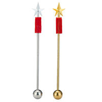 Jinguo Musical Instrument Conductor Baton Drum and Bugle Corps Military Band Conductor Bell Stainless Steel Baton 2-Section