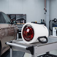 Portable Infrared Heating Lamp 275W Infrared Heat Lamp 220V Red Light for Car Detailers, Automotive Technicians, Workshop