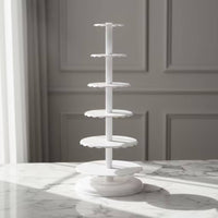 6-Tier Cake Stand Stacked Tiered Cupcake Stand Large Cupcake Display for Dessert Creators, Caterers
