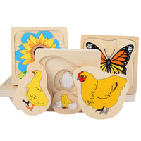 Montessori Human & Animal Life Cycle Layered Puzzles for Kids