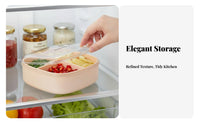 4 Pieces closureed Lid Draining Food prepparation Box Airtight closure Produce Box with Drainer watertight Refrigerator Organizer Stackable Design for Meal prepparationpers, Home Cooks, Healthmindful Individuals, complimentaryzer, Kitchen, Pantry