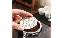 Double Layer Mesh Coffee Distribution Screen Even Extraction Brewing Accessory Food Grade for Baristas, Home Kitchen