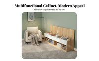 Space-Saving Slim Gap Cabinet Modern design Narrow Bedside Cabinet Easy Assembly Nightstand for Apartment Dwellers, Homeowners, Students, Small Spaces, Dorm Room, Hallway