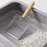 Metal Waste Collector Stainless Steel Mesh, Deep Basket Sifter With Fine Mesh Metal for Fast Sifting Pet Household Supplies