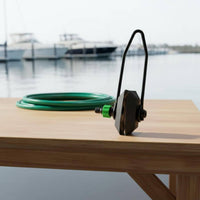 Easy Installation Outboard Engine Flusher Long-Lasting Steel Frame Marine Engine Flush Kit Crack Resistant Boat Engine Ear Muffs Quick Connect Hose Fittings for Winterizing