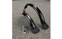 Black Mudguard Pair Metal Support Rods Bike Mudguard Engineering
