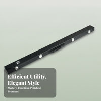 Metal Latches Billiard Cue Case Hinged Lid Hard Cue Case Fitted Handle Sports Gear Lined Interior