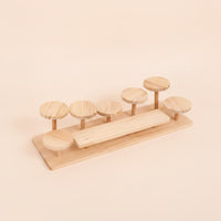 Vertical 8-Tier Display Rack Compact Wooden Display Rack Decorative Open for Collectors, Plant Lovers, Tabletop, Desk, Living Room