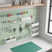 Space Saving Pegboard Paper Towel Holder Baking Finish Storage Accessory Rust Resistant for Workshop