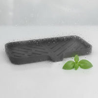 Silicone Draining Mat Drainage Notch Home Accessory Raised Rim