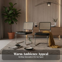 Minimalist Design Rectangular Black Table with Matching Chairs Multi-Purpose Dining Set Modern design Home Furniture Sturdy Construction for Families, Remote Workers, Homeowners, Living Room, Kitchen