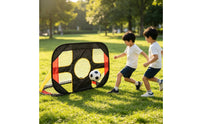 Soccer Goal with Target Instant-Setup Portable Soccer Goal Foldable for Children, Young Children, Backyard, Outdoor