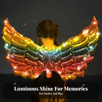 Illuminate In The Dark LED Light up Appendage Balloon Multiple Styles Inflatable Party Wings Fun Photo Prop for Children, Birthdays