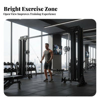 Double Adjustable Pulley Machine Commercial Grade Double Pulley Cable Multi-Directional Machine Full Body Workout Multi-Function Gym Station
