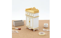Miniature Footwear Storage Realistic Detail 1:12 Scale Dollhouse Cabinet Functional Opening Doors Model Building Supply for Hobbyists