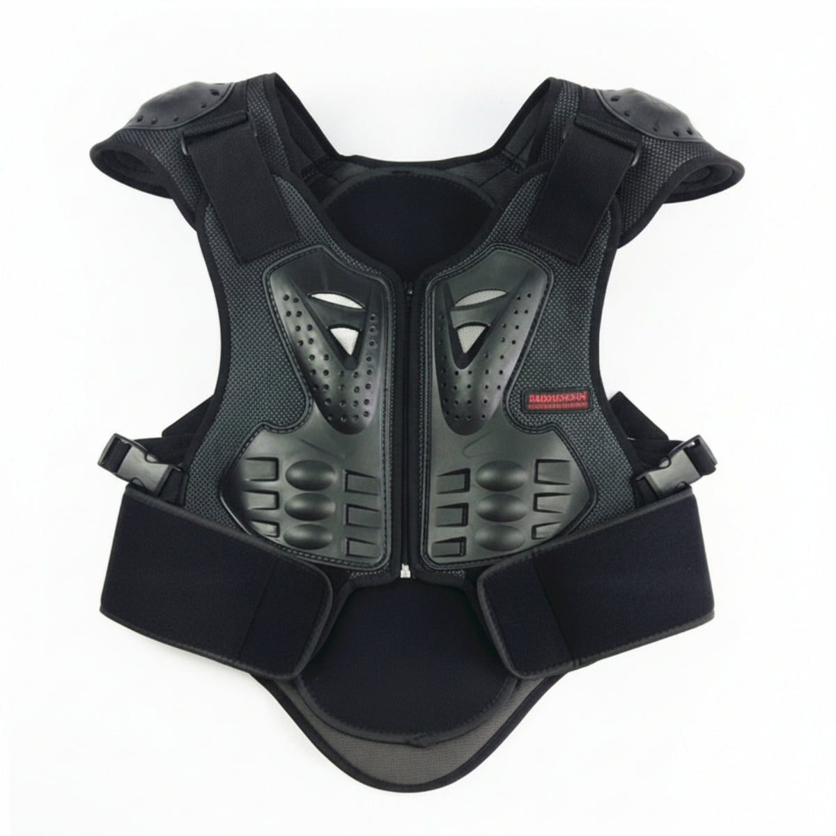 Hard Shell Motorcycle Protector Vest EVA Cushioning Motorcycle Riding Vest Adjustable Straps Chest Back Shoulder Protector Breathable Mesh for Adults, Cycling