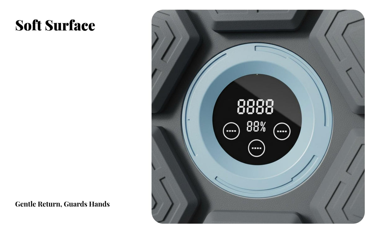 Bluetooth Connectivity Smart Music Boxing Machine 9 Adjustable Speeds Music Boxing Machine Shock Absorbing Electronic Punching Target Stress Relief for Children, Adults, Families