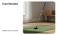 Kids Putting Club Lightweight Dual-Sided Putting Club Sports Equipment Non-Slip Grip Aluminum Alloy Shaft