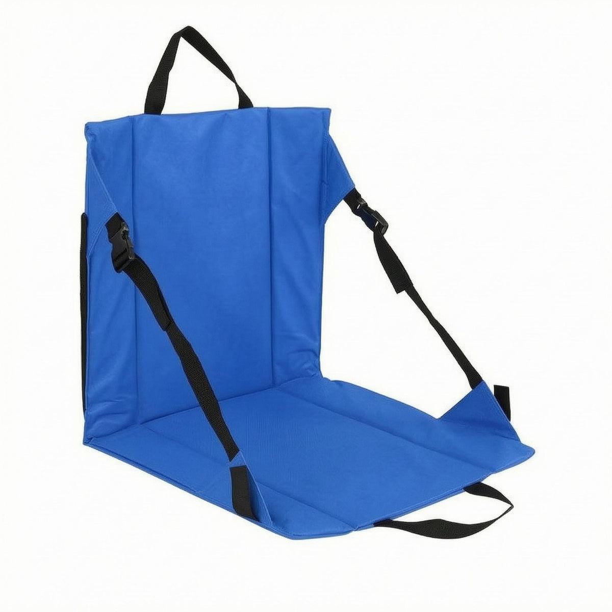 Foldable Stadium Cushion with Backrest Carrying Handle Folding Stadium Seat Stitched Portable Bleacher Seat for Bleachers, Sports Events