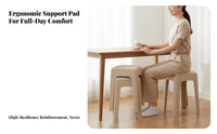 Stackable Design Upholstered Shell Chair Padded Seat Kitchen Seating sturdy Construction Household Furniture Space-Saving for Restaurant Owners, Apartment Dwellers, homeowners, Dining Room, Cafe, Home Office